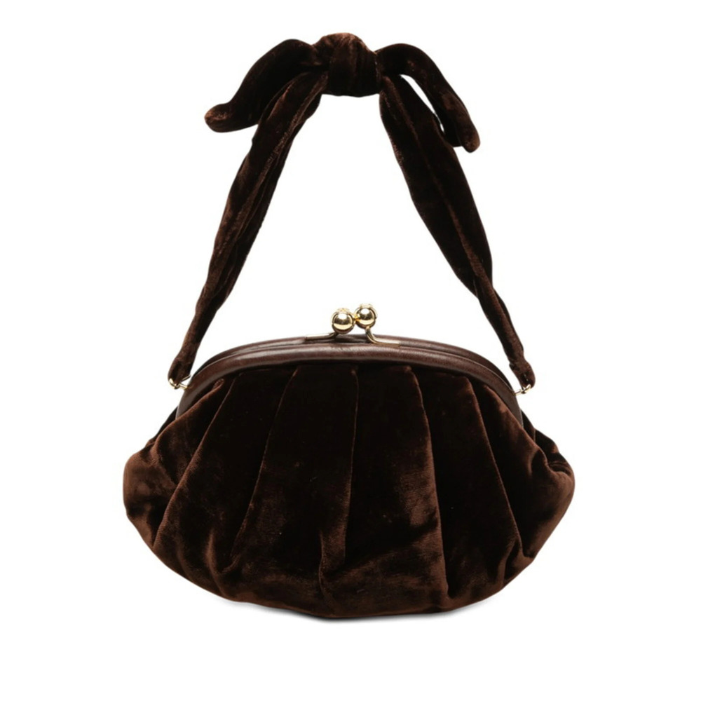CHANEL Brown Logo Bag